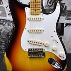 ~Custom Collection~1958 Stratocaster Relic -Faded/Aged Chocolate 3 Color Sunburst-【全国送料負担!】【48回金利0%対象】