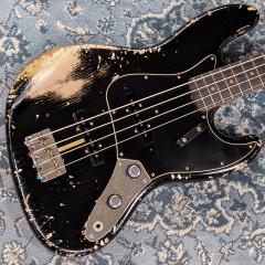 1961 Jazz Bass Heavy Relic -Black over ShorelineGold-【4.17kg】【Custom Order】【金利0%対象】【送料当社負担】