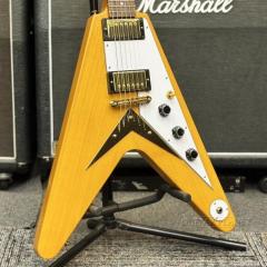 Inspired by Gibson Custom Shop 1958 Korina Flying V -Aged Natural/White Pickguard- 2024年製【軽量2.80kg】【