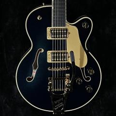Broadkaster Jr. LX Center Block with String-Thru Bigsby and Gold Hardware, Ebony Fingerboard,-Midnig
