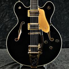 Broadkaster LX Center Block with String-Thru Bigsby and Gold Hardware, Ebony Fingerboard, -Black-【金利0%!】