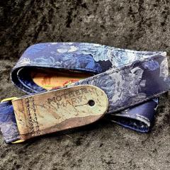 “Cerulean Gatsby ” Guitar Strap【Made In USA】【ハンドメイド】【ストラップ】【ベース館在庫品】