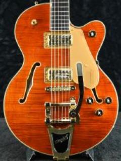 【半期決算セール】Electromatic LTD Flame Okoume Broadkaster Center Block Jr-Roundup Orange Stain-【金利0%!!】