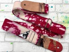 “Red Bleached” Guitar Strap【フェンダーカスタムショップフロア在庫品】【Made In USA】【ハンドメイド】