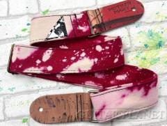 “Red Bleached” Guitar Strap【フェンダーカスタムショップフロア在庫品】【Made In USA】【ハンドメイド】