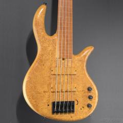 【ボーナスセール!!】Gold Series E-volution5 SLC Fretless -Burl Maple/Pink Ivory