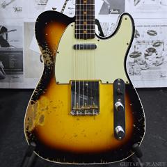 MBS 1962 Telecaster Custom Heavy Relic -Wide Black 2 Color Sunburst- b