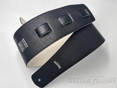 WIDE Shrink Guitar Strap L -Black/White-【Made In JAPAN】