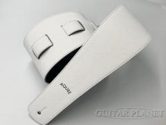 WIDE Shrink Guitar Strap S -White/Navy-【Made In JAPAN】