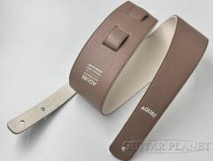 STANDARD Shrink Guitar Strap L -Hazel Brown/White-【Made In JAPAN】