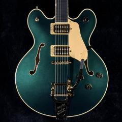 Broadkaster LX Center Block with String-Thru Bigsby and Gold Hardware,