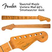 Roasted Maple Vintera Mod 60s Stratocaster Neck 21 Medium Jumbo Frets 9.5'' ''C'' Shape リプレイスメントパーツ 