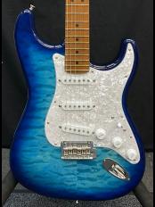 Guitar Planet Exclusive FSR Hybrid  II Stratocaster Quilted Maple Top/Roasted Maple Neck GP -Aqua Bl