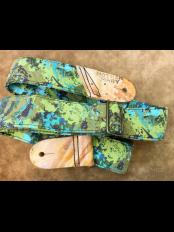 “Water Lilies” Guitar Strap 【Made In USA】【ハンドメイド】【ギターストラップ】