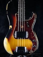 ~Bass Planet Exclusive~ 1960 Precision Bass Heavy Relic -Wide Black 3 Color Sunburst-【3.96kg】【金利0%対象