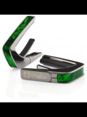 Capos Exotic Shell GREEN ANGEL WING -Black Chrome- │ ギター用カポタスト