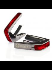 Capos Exotic Shell RED ANGEL WING -Black Chrome- │ ギター用カポタスト