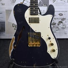 MBS 1960s Telecaster Thinline Relic -Baltic Blue Top & Darker Lake Placid Blue Sideback- by Jason Sm