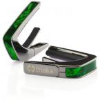 Capos Exotic Shell GREEN ANGEL WING -Black Chrome- │ ギター用カポタスト