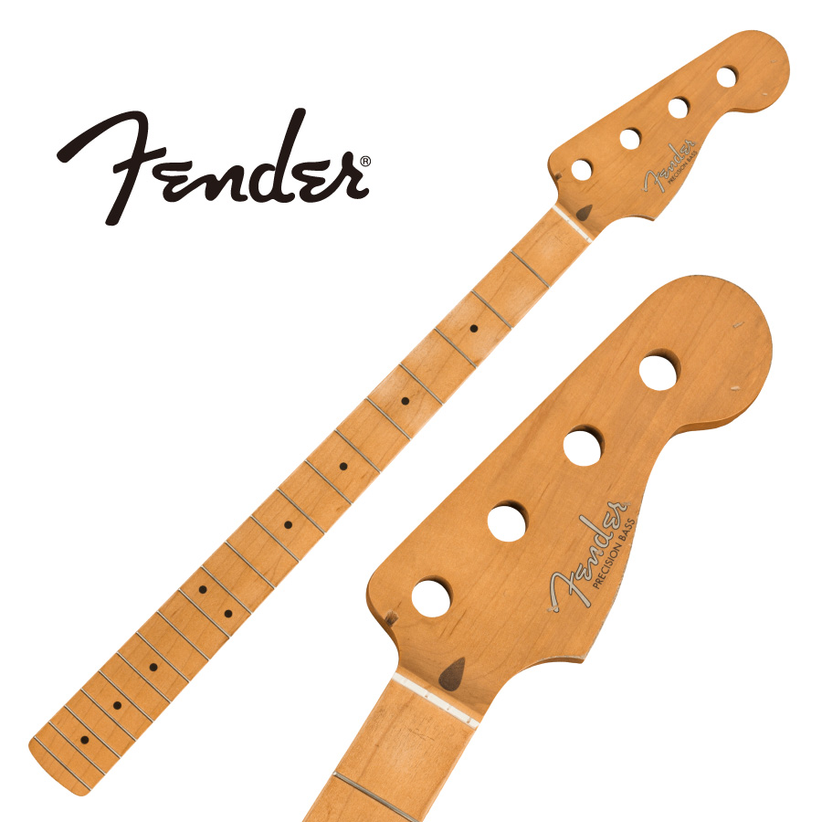 FenderRoad Worn 50's Precision Bass Neck -Vintage Frets / Maple