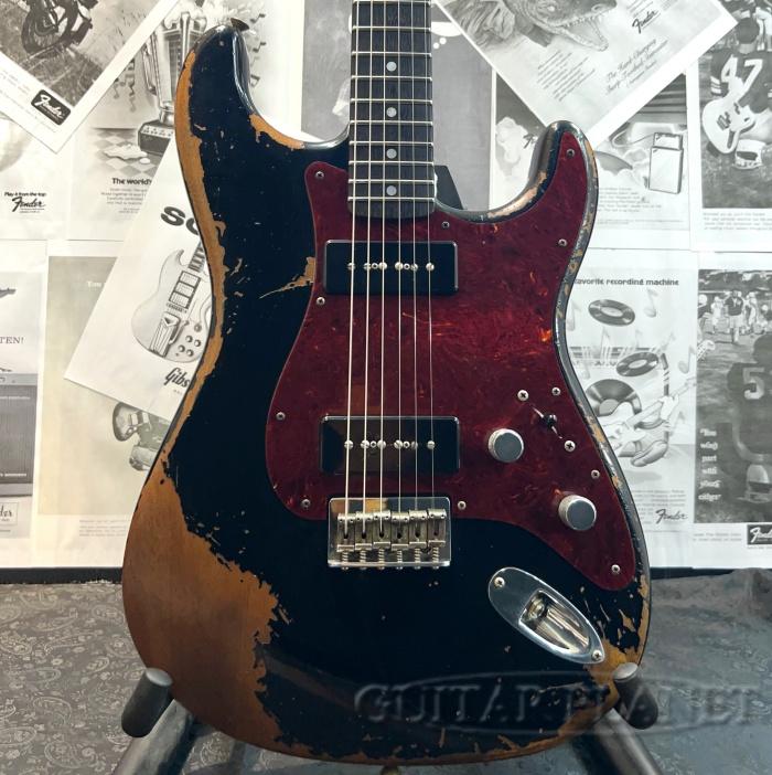 ハードレリック　P-90 ストラトシェイプ　ボディ　メイプル　1ピースネック カスタムハードレリック/P-90ストラトシェイプボディ/メイプル1