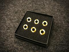 ヘッド用装飾ワッシャー -ギター用 Gold-