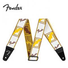 Weighless Monogrammed Strap White/Brown/Yellow │ ギター/ベースストラップ