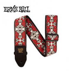 RED TRELLIS JACQUARD STRAP #P04695 ギターストラップ