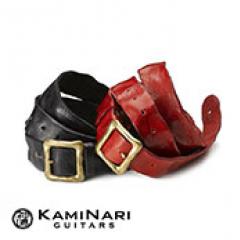 ~Genuine Leather Straps~ Washed Leather Strap -Black- │ ギター/ベースストラップ