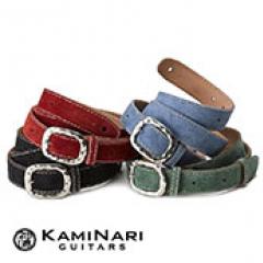 ~Genuine Leather Straps~ Velour Leather Strap -Sax Blue- │ ギター/ベースストラップ