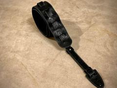 【納期は約1ヶ月程!!】LIFE LONG STRAP Paisley ギター/ベースストラップ 《Black》