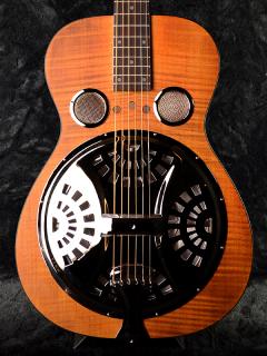 Dobro Hound Dog Deluxe Round Neck Vintage Brown 【リゾネーター】