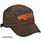 Cadet hat with Orange motif -Olive- 《キャップ/帽子》【Webショップ限定】