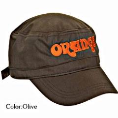 Cadet hat with Orange motif -Olive- 《キャップ/帽子》【Webショップ限定】