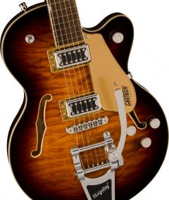 G5655t-QM Electromatic Center Block Jr. Single-cut Quilted Maple with Bigsby -Sweet Tea-【Webショップ限定】
