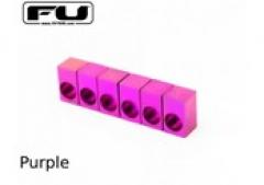 Titanium Saddle Insert Set (6) -PURPLE-【Webショップ限定】