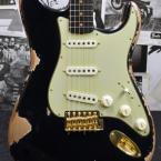 MBS 1963 Stratocaster Heavy Relic with Gold Hardware! -Aged Black-  by David Brown【全国送料負担!】【48回金利0%対象】