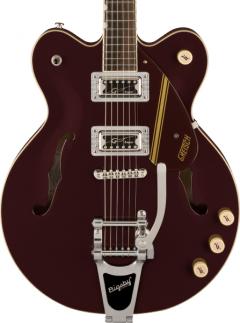 G2604T Streamliner Rally II Center Block Double-Cut with Bigsby -Two-Tone Oxblood/Walnut Stain-【Webシ