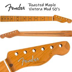 Roasted Maple Vintera Mod 50s Telecaster Neck 21 Medium Jumbo Frets 9.5'' ''V'' Shape リプレイスメントパーツ【We