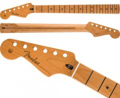 Satin Roasted Maple Stratocaster LH Neck / 22 Jumbo Frets / Flat Oval Shape レフトハンド用リプレイスメントパーツ【オンライン