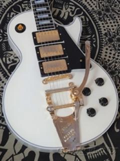 ~Japan Limited Run~ 1957 Les Paul Custom 3-Pickup With Bigsby Vibrato Polaris White Ultra Light Aged