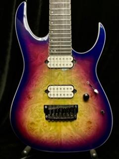 Iron Label RGIX7FDLB -NLB (Northern Light Burst)- 2017年製【7弦】【金利0%】