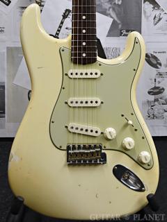 MBS 1960 Stratocaster Journeyman Relic -Aged Olympic White with Grey Base Coat- by Vincent Van Trigt