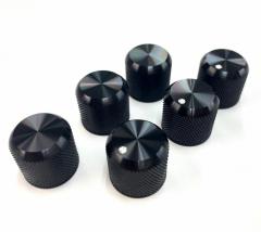 【数量限定特価】アヤメ・ドームストレートノブ -BLACK- 《1セット3個入り/ドット無し》【オンラインストア限定】