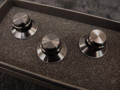 ヒラメローレット・ハットノブ -BLACK- 《1セット3個入り》【オンラインストア限定】