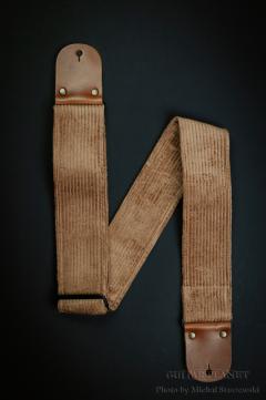 Vintage Corduroy Guitar Strap  w/Vintage Leather Ends【HandMade In Poland】【Corduroy】【ハンドメイド】【エレキ館在庫商品