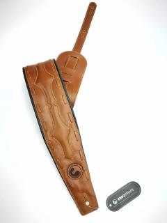 Chopper 4″ -Custom All Brown- Guitar Strap 【Made In Chile】【ハンドメイド】【ストラップ】