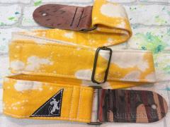 “Yellow Bleached” Guitar Strap【フェンダーカスタムショップフロア在庫品】【Made In USA】【ハンドメイド】