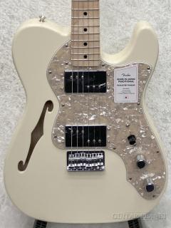 Made in Japan Traditional 70s Telecaster Thinline -Olympic White-【JD25003282】【3.37kg】