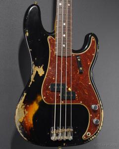 1966 Precision Bass Heavy Relic -Aged Black over Bleached 3 Tone Sunburst-【3.92kg】【Limited Edition】【